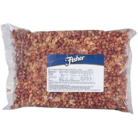 Fisher Fisher Roasted Spanish Peanuts Salted 5lbs 80531